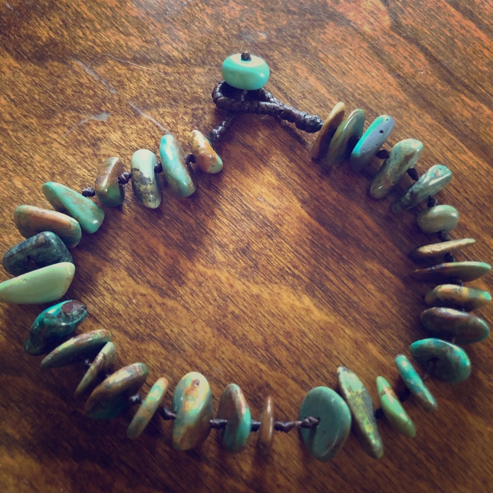 Turquoise beaded bracelet
